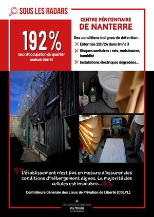 Sous Les Radars de l'OIP : la maison d'arrêt de Nanterre