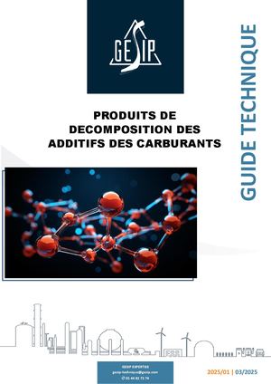 Guide Gesip 2025 01 Produits Décomposition Additifs Des Carburants