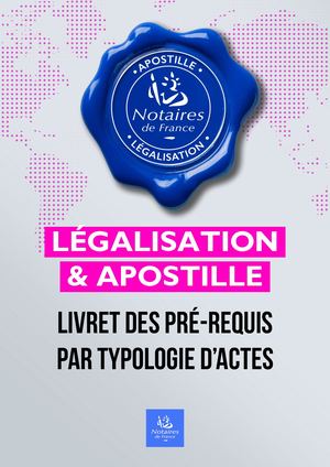Livret Des Pre Requis Par Typologie D'actes Mai 2025 Apostille Et Legalisation
