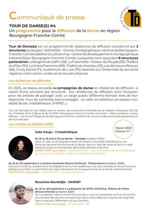 Communiqué de presse - Tour de Danse(s)