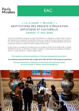 Programme restitutions EAC - Nuit européenne des musées 2025