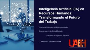 Inteligencia Artificial Ia En Recursos Humanos Transformando El Futuro Del Trabajo Pptx