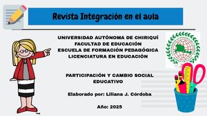 Participación Y Cambio Social Educativo