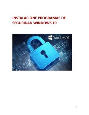 Manual 5 Instalacion De Programas De Seguridad Windows 10