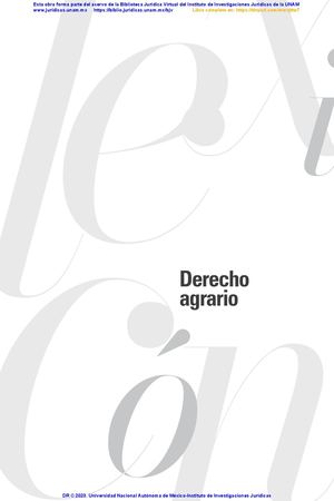 Derecho Agrario