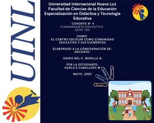 Cómic El centro escolar como comunidad educativa y sus elementos