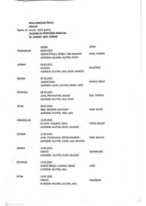 Školska kuhinja produženi 5/25