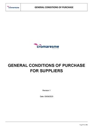 General Conditions Of Purchase Cromaresme En (Vdef Agosto 2024) (1)
