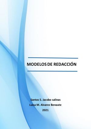 Libro Modelos De Redaccion