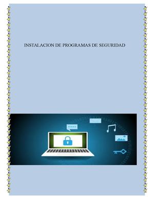 instalación de programas de seguridad