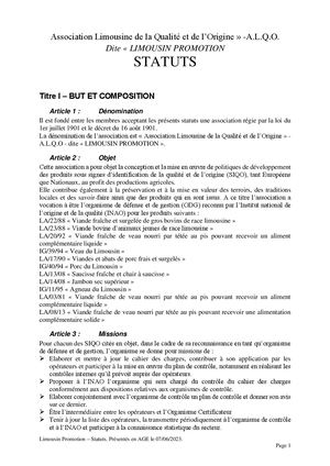 Statuts Limousin Promotion Age Du 07062023 Signés Jpb Et Gd