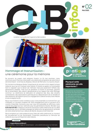 Lettre municipale Cub'Info #2 Cugand-la-Bernardière - mai 2025