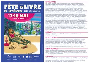 Flyer auteurs Fête du livre d'Hyères 2025