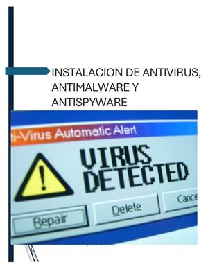 Instalacion De Software^jantivirus^jantispyware Y Antimalware Misael Muñoz