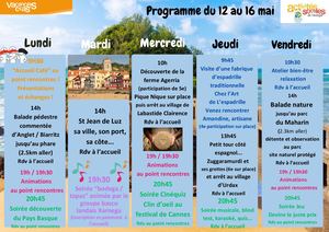 Prog Du 12 Au16 Mai
