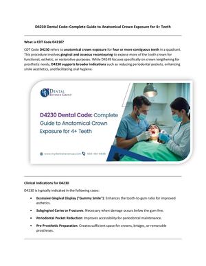 Anatomical Crown Exposure (D4230): What Dentists Must Know in 2025