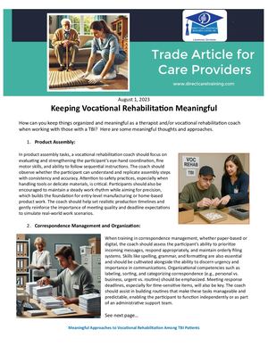 Calaméo - Trade Article Approaches To Vocational Rehabilitation Among ...