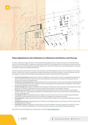 Pläne Digitalisieren Der Schlüssel Zur Effizienten Architektur Und Planung