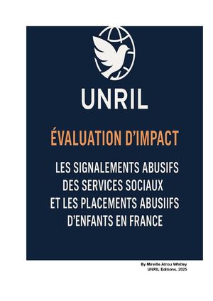 ÉValuation D’impact Des Signalements Abusifs Et Placements Abusifs D’enfants En France (2)