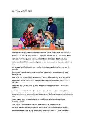 El Conocimiento Base