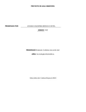 Proyecto De Aula Semáforo