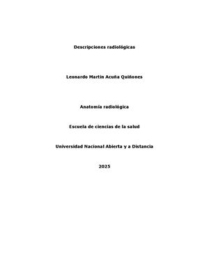 Anatomía Radiológica
