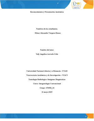 Reconocimiento Y Presentación Anatómica