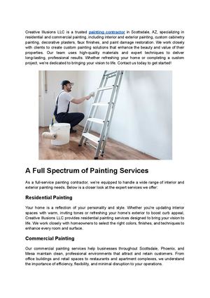 Creative Illusions LLC - Affordable Painting Contractor in Scottsdale, AZ