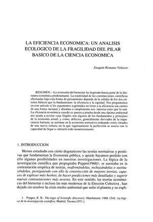 Eficencia Economica