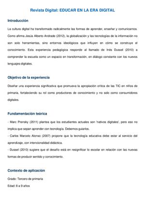 Calaméo - Educar En La Era Digital