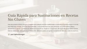 Guia Rapida Para Sustituciones En Recetas Sin Gluten