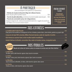 Carte Baratin 2025