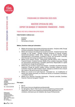 PROGRAMME MS BIF PARIS 2025 2026