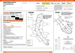 RADIANTE - FICHE DE MESURE MEMBRE SUPÉRIEUR