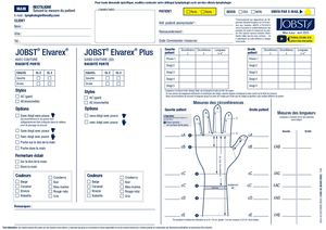 JOBST ELVAREX PLUS MAIN - Prise de mesures