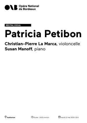 Récital Petibon mardi 13 mai 2025