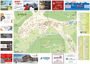 Plan du village Châtel Été 2025
