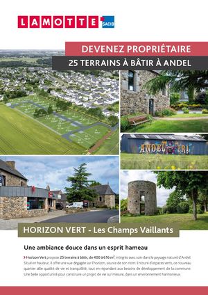 Horizon Vert - Les Champs Vaillants à Andel (22) - Terrains - Lamotte