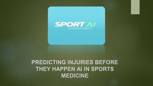 Predicting Injuries Before They Happen Ai In Sports Medicine