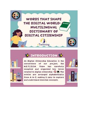 Multilingual Dictionary of Digital Citizenship