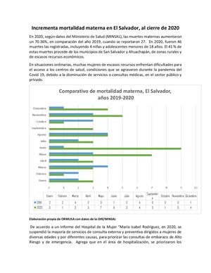 Mortalidad Materna A Diciembre 2020