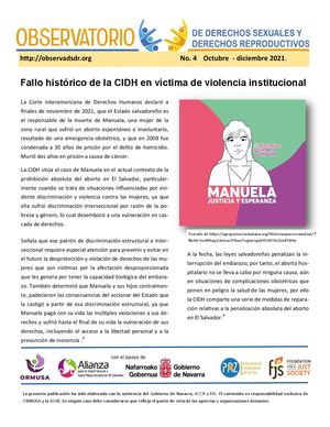 Observatorio Dsdr No 4 Octubre A Diciembre 2021