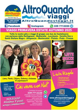Giornalino Altroquando Viaggi Primavera Estate Autunno 2025
