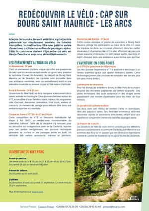 Cp Velo Bourg Saint Maurice Lesarcs