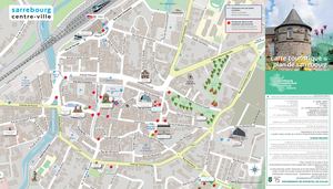 Carte Territoire et Centre-Ville de Sarrebourg