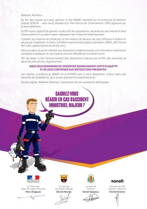 SANOFI SISTERON : information préventive