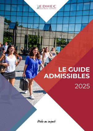 Guide Séjour Admissibles Edhec 2025