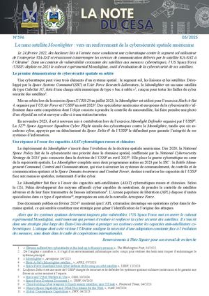 LA NOTE DU CESA N°596
