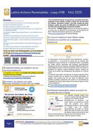 Lettre Parentalité Laep 28