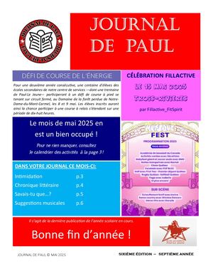 Journal de Paul - Mai 2025